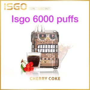 ISGO DISPOSABLE VAPE 6000 PUFFS IN DUBAI CHERRY COKE