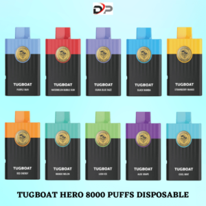 TUGBOAT HERO 8000 PUFFS DISPOSABLE VAPE IN DUBAI