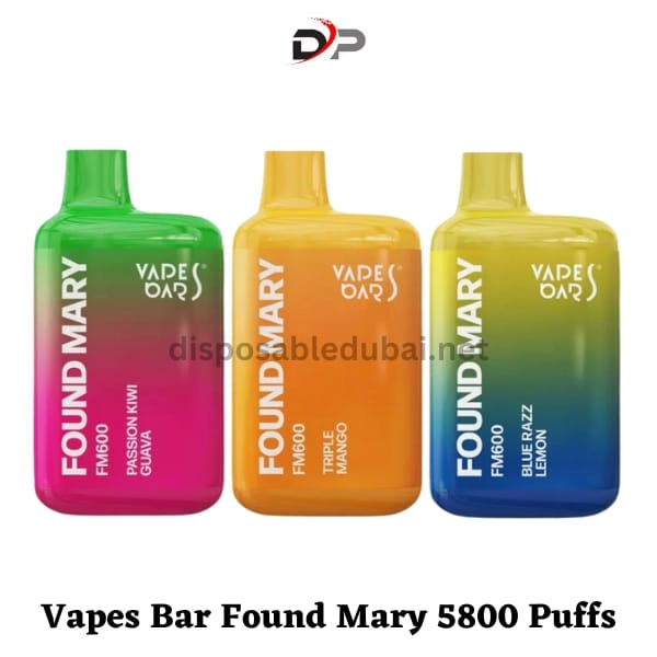Vapes Bar Found Mary 5800 Puffs 20Mg Disposable in Dubai